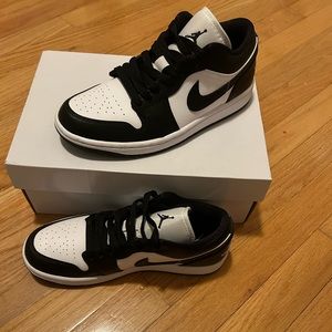 Black and white (panda) Jordan 1 Lows